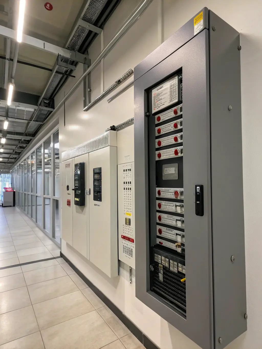 A before-and-after shot of an electrical panel upgrade, demonstrating the improved safety and efficiency provided by BeLeR Electrical's services.